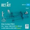 RESKIT RSF72-0075 Driver & airmen (1960+) (3 pcs) (MJ-4 Jammer (MHU-83 B/E) Early lift truck for RSK72-0006 & for RSK72-0007) (scene 2) (3D Printed) 1/72